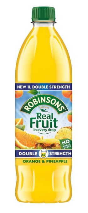 Robinsons NSA Double Concentrate Orange & Pineapple 12 x 1ltr